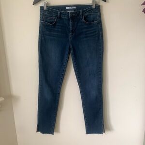 Sam Edelman Womens Jeans Size 29 The Kitten mid rise skinny Ankle Raw Hem